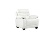 Affordable modern white faux leather sofa by Glory additional picture 2