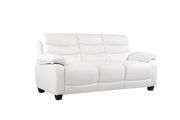 Affordable modern white faux leather sofa by Glory additional picture 4