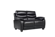 Affordable modern black faux leather sofa by Glory additional picture 3
