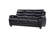 Affordable modern black faux leather sofa by Glory additional picture 4