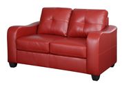 Red bonded leather sofa by Glory additional picture 3