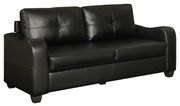 Black bonded leather sofa by Glory additional picture 2