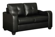Black bonded leather sofa by Glory additional picture 3
