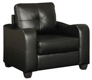 Black bonded leather sofa by Glory additional picture 4