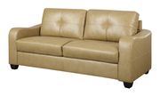 Khaki bonded leather sofa by Glory additional picture 2
