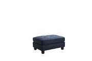 Navy blue fabric reversible sectional sofa by Glory additional picture 4