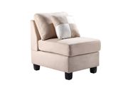 Vanilla microfiber reversible sectional sofa by Glory additional picture 3