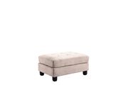 Vanilla microfiber reversible sectional sofa by Glory additional picture 4