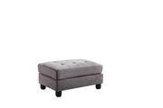Light gray microfiber reversible sectional sofa by Glory additional picture 4