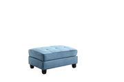 Aqua microfiber reversible sectional sofa by Glory additional picture 4