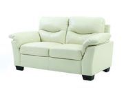 Faux leather comfortable sofa in white by Glory additional picture 3