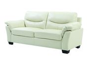 Faux leather comfortable sofa in white by Glory additional picture 4