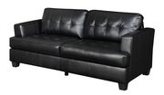 Black affordable bonded leather sofa by Glory additional picture 2