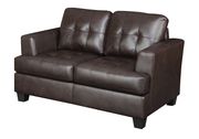 Brown affordable bonded leather sofa by Glory additional picture 3