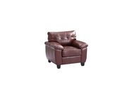 Affordable sofa in brown bonded leather by Glory additional picture 4