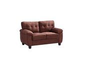 Affordable sofa in chocolate microfiber by Glory additional picture 3