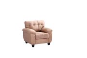 Affordable sofa in saddle microfiber by Glory additional picture 4