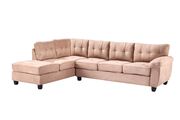 Saddle microfiber 2pc reversible sectional sofa by Glory additional picture 2