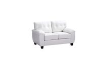 Affordable sofa in white bonded leather by Glory additional picture 3