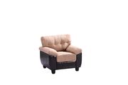Affordable sofa in saddle microfiber by Glory additional picture 4