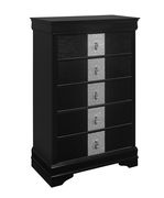 Black casual style chest w/ silver inserts by Global additional picture 2