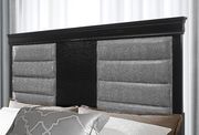 Black casual style king bed w/ silver inserts by Global additional picture 5