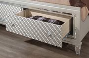 Glam style champagne finish contemporary bed by Global additional picture 6
