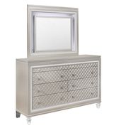 Glam style champagne finish dresser by Global additional picture 2