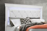 White crocodile leather insert / LED full bed by Global additional picture 8