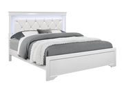 White crocodile leather insert / LED full bed by Global additional picture 9