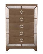 Gold glam style / mirrored accents chest by Global additional picture 2