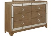 Gold glam style / mirrored accents dresser by Global additional picture 3