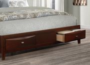 Tufted headboard / footboard storage merlot bed by Global additional picture 4