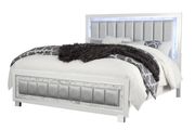 White exquisite queen bed w/ LED by Global additional picture 6