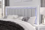 White exquisite queen bed w/ LED by Global additional picture 8