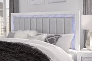 White exquisite full bed w/ LED additional photo 4 of 4