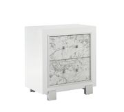 White exquisite finish nightstand by Global additional picture 2