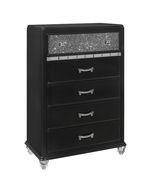 Black / silver glam style chest by Global additional picture 2