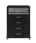 Black / silver glam style chest by Global additional picture 3