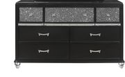 Black / silver glam style dresser by Global additional picture 3