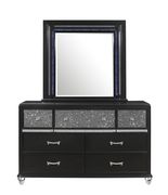 Black / silver glam style dresser by Global additional picture 4
