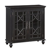 Antique black accent cabinet additional photo 5 of 4