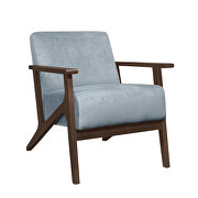 Blue gray velvet accent chair by Homelegance additional picture 4