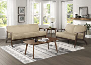 Light brown velvet sofa by Homelegance additional picture 3