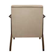 Light brown velvet chair additional photo 3 of 5