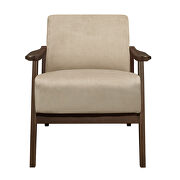 Light brown velvet chair by Homelegance additional picture 5