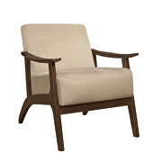 Light brown velvet chair by Homelegance additional picture 6