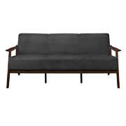 Dark gray velvet sofa by Homelegance additional picture 2