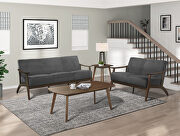 Dark gray velvet sofa by Homelegance additional picture 3