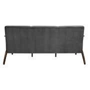 Dark gray velvet sofa by Homelegance additional picture 4